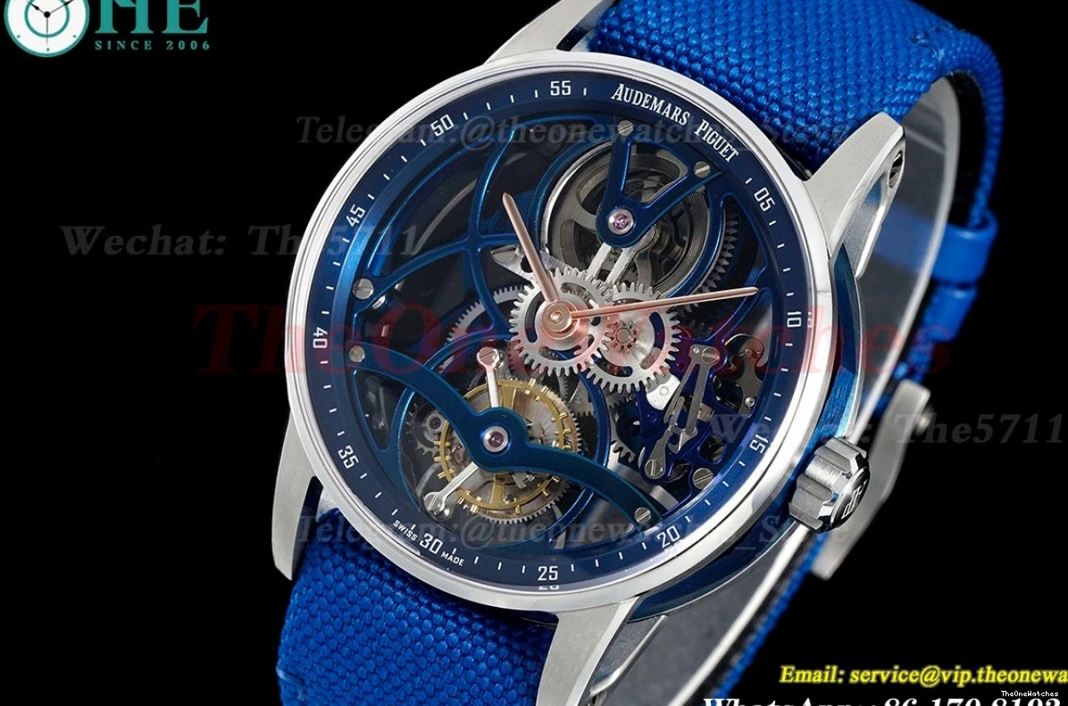 SS Toub 26600NB 41mm NY Skeleton Dial APPF Code11.59 1230